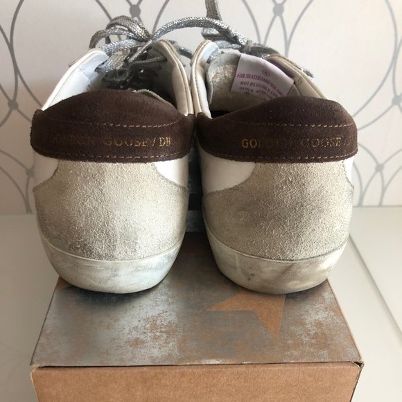 Golden Goose SUPERSTAR WHITE LEATHER/BLUE SUEDE - Picture 4 of 7